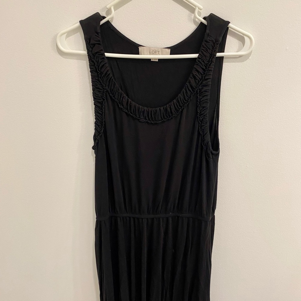 Black LOFT dress, knee-length